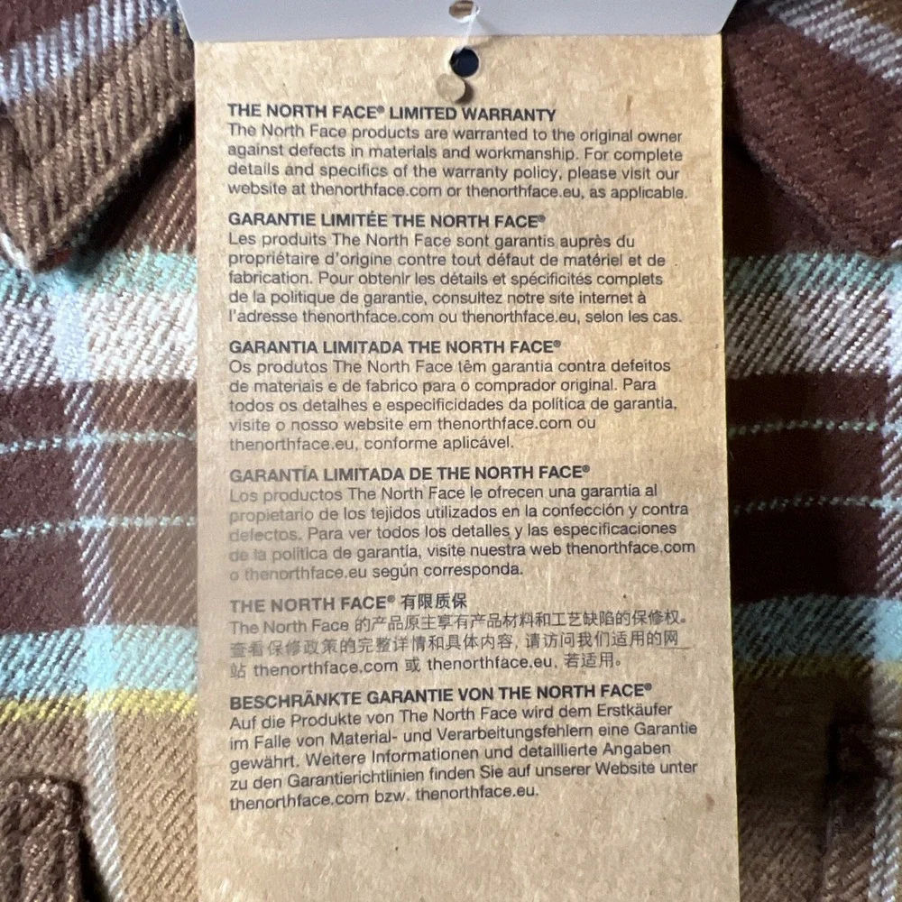 The North Face Shirt‎ Mens XXL Arroyo Long Sleeve Brown Plaid Button Up Flannel